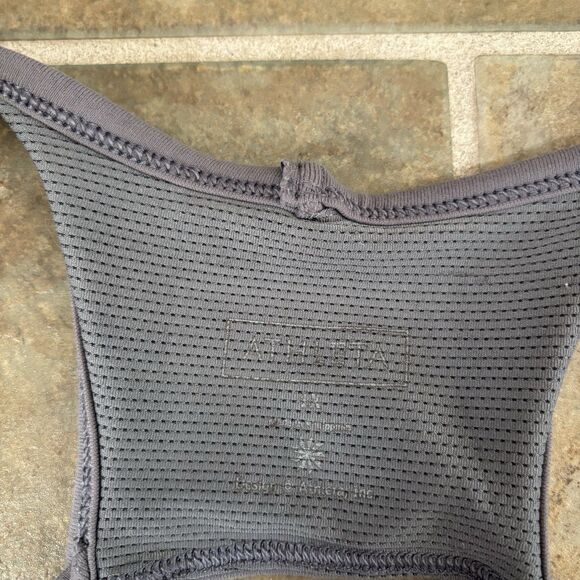 Athleta Tank Top Womens Size 1X Gray Workout Sports Bra - Picture 2 of 5